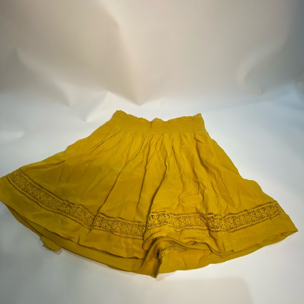 Old Navy Yellow Mini Skirt-95